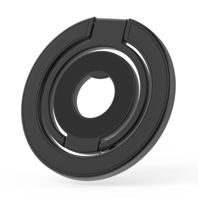 Tri-Fold Magnetic Kickstand Adjustable Angle Phone Metal Ring Holder