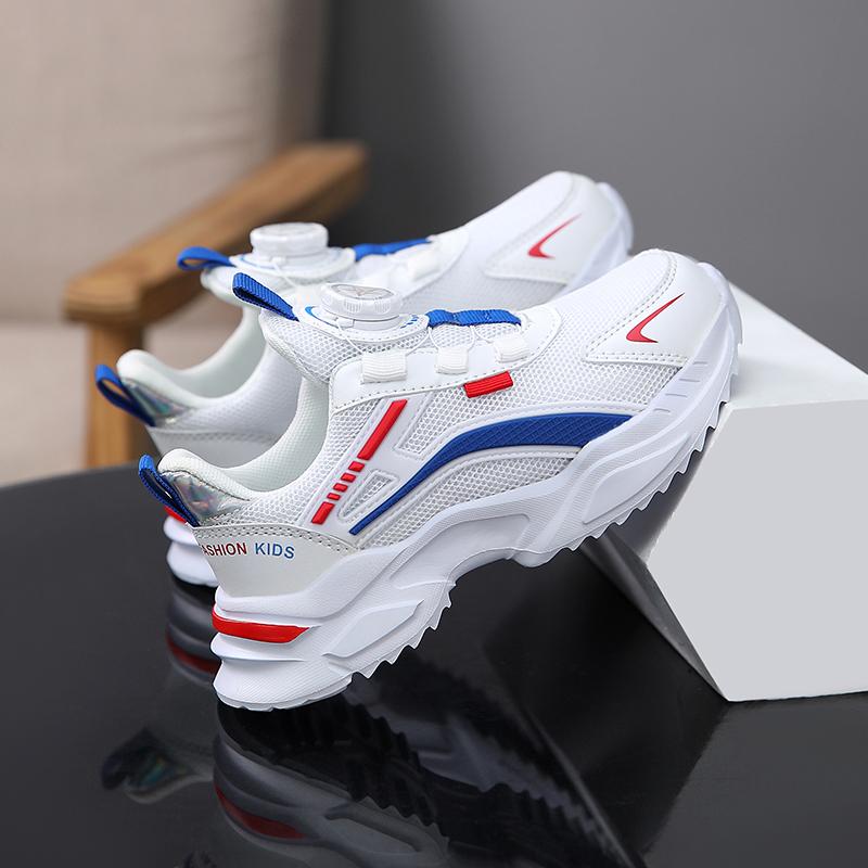 Детские трендовые удобные кроссовки для бега на мягкой подошве, студенческие модные повседневные дышащие спортивные кроссовки для мальчиков и девочек