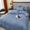 Коллекция Mling Hotel Синий сатин в полоску Пододеяльник