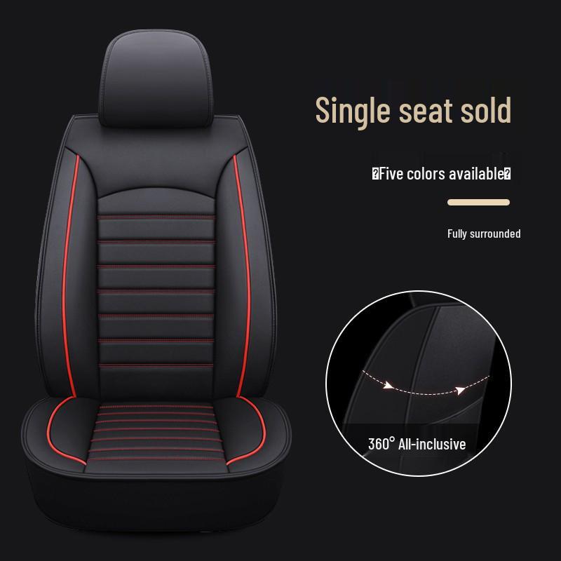 Universal Full Wrap Car Seat Cover for Driver & Co-Driver - All Seasons, Fits Sedan, SUV, Pickup, Van