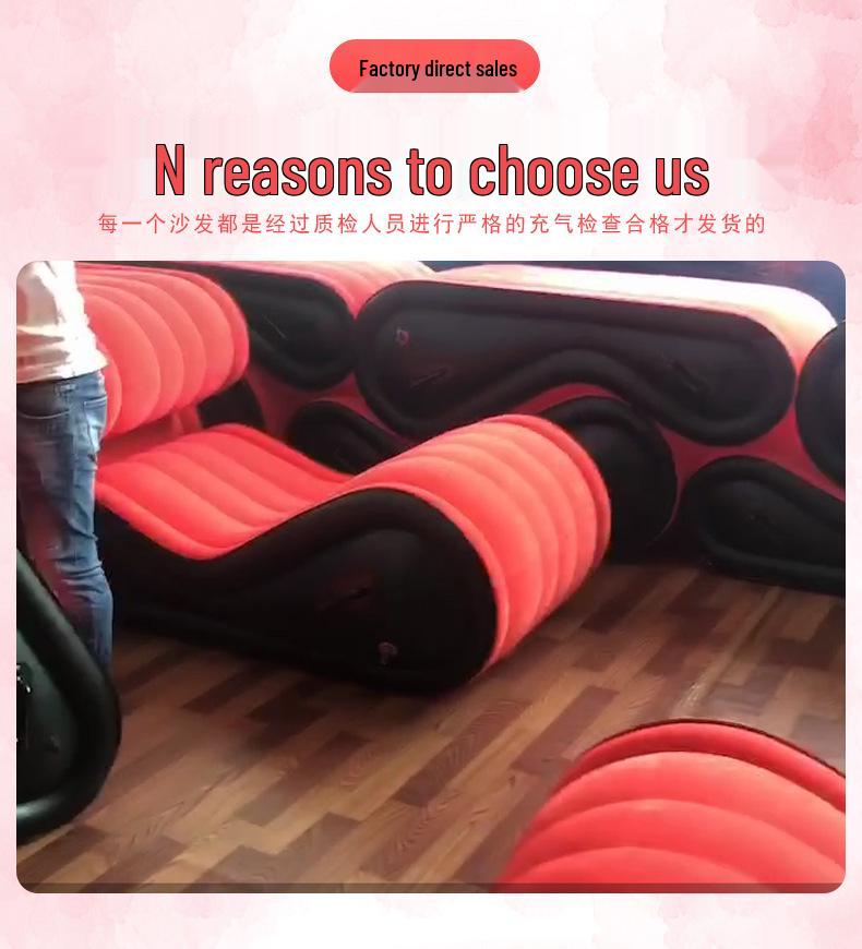 Универсанный надувной диван-кровать - Складное, портативное кресло для двоих для взрослых