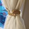 1pc Rope Twist Knotted Tied Strap Braided Curtain Holdback Decorative Curtain Buckle Jute Woven