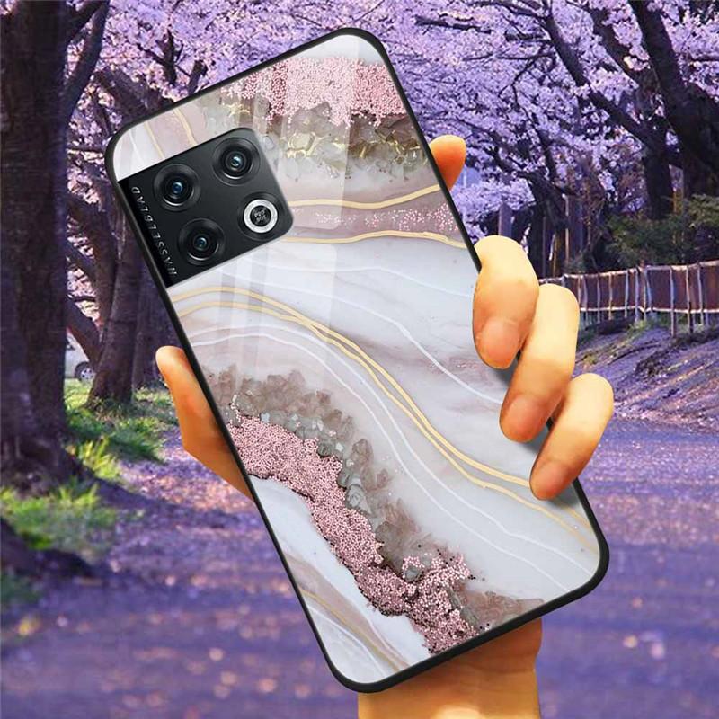 For OnePlus 10 Pro 5G Case 6.7'' Tempered Glass Starry Marble Hard Back Cover for One Plus 10Pro Funda Capa Oneplus10pro Coque
