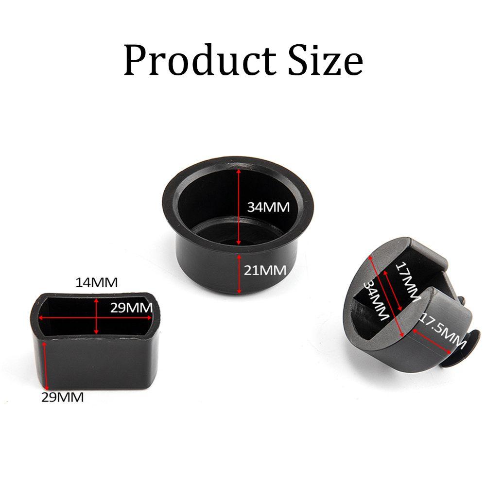 4 шт., черная задняя дверь, АБС-пластик, петля задней двери, автомобильные аксессуары, детали задней двери для автомобиля