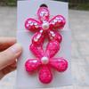 2PCS New Cute Princess Flake Floral Girls Hairpins Children Headwear Hairgrip Hair Clips Barrettes Hair Accessories