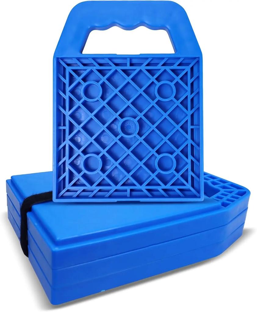 Предотвращает проседание домкратов Противоскользящая подкладка для домкрата для автодома Погодоустойчивая Выравнивающая Стабилизирующая Подкладка-блок для домкрата для Кемпера Каравана Прицепа