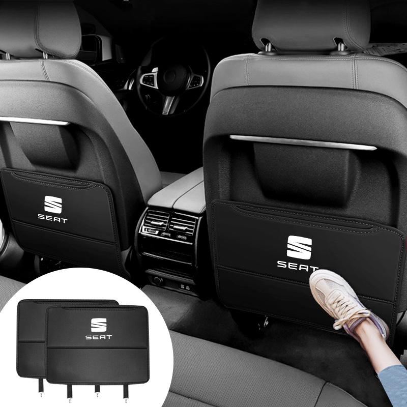 kncr9 Car Seat Back Storage Rear Anti-Wear Backrest Anti-kick Pad For Seat FR Leon Ibiza Altea Exe 5f Mk3 TARRACO Interior Accessories