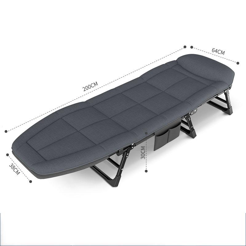 Складная кровать для обеденного перерыва, домашнее портативное кресло для отдыха на открытом воздухе, офисное многофункциональное складное кресло, простое кресло для отдыха