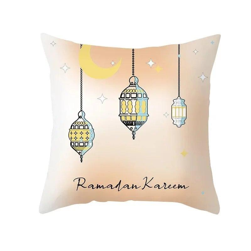 Ramadhan Printed Pillowcases Muslim Festival Pillowcases Eid Party Home Decor Moon Feast
