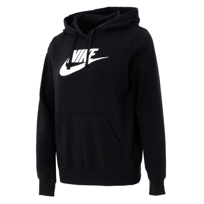 Nike Худи для бега и тренировок с принтом логотипа Американский винтаж Женские худи Черный DQ5776-010