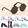 30cm Dolls Accessories Toys Daily Wear Foot Flat Shoes High Heels Sneakers Cool Sunglasses