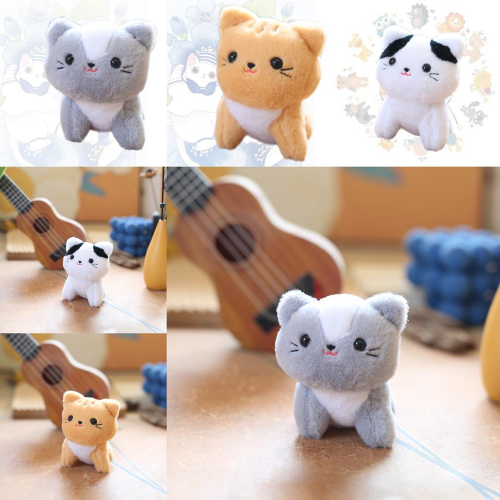 Cute Cat Plush Keychain Charming Kitten Doll For Bags And Purses