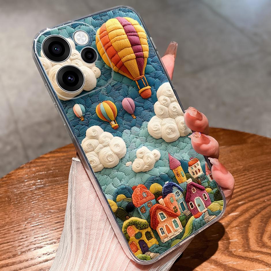 For OPPO Reno 15F 15 Pro Case Goldfish Rainbow Dog Dustproof Anti-drop Clear Phone Protector For oppo reno15pro reno15f Capinha