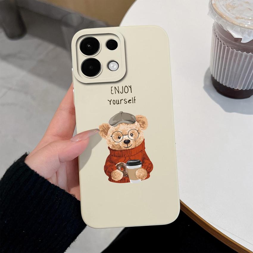 Чехол для телефона Oppo A5 A5X K13 Realme 9 8 5 7 10 Pro Plus, милый узор с мишкой Тедди, мягкий силикон, профессиональная противоскользящая защитная оболочка, чехол для Oppo