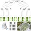 Дуги для теплицы Yousheng для приподнятых грядок, съемные стеклопластиковые арки для туннеля теплицы, садовые дуги, набор для туннеля для выращивания с зажимами и гвоздями для сетки