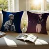 Popular fashion Chinese singer LLi Yuchun Cushion Cover Pillowcase Antidustmite Invisible Zipper Short Plush Sofa Cushion