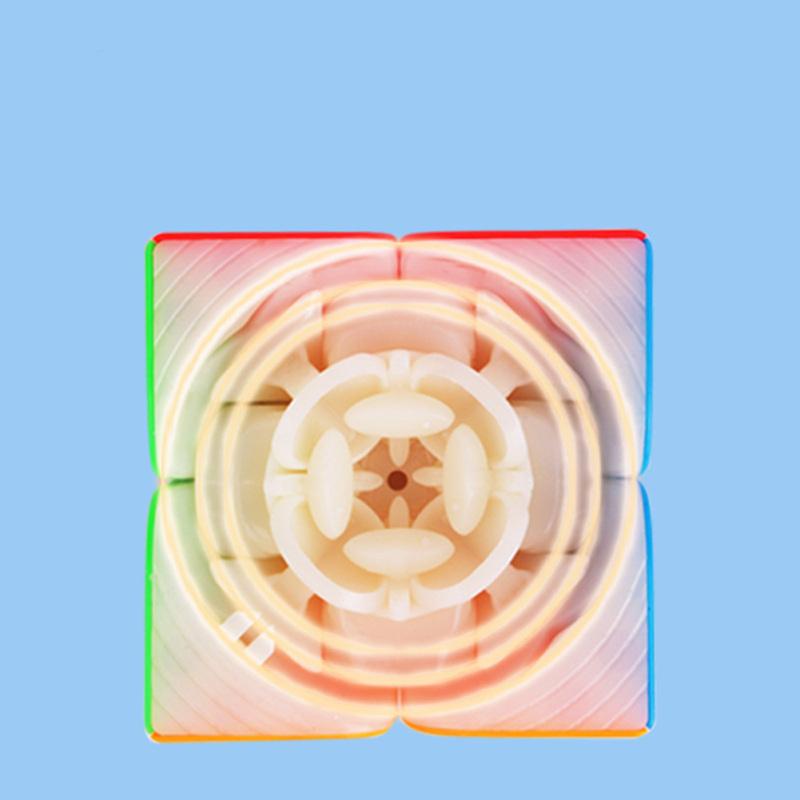 Yu xin Magic Cube 2x2 Магнитный гладкий скоростной куб без наклеек Развивающая игрушка
