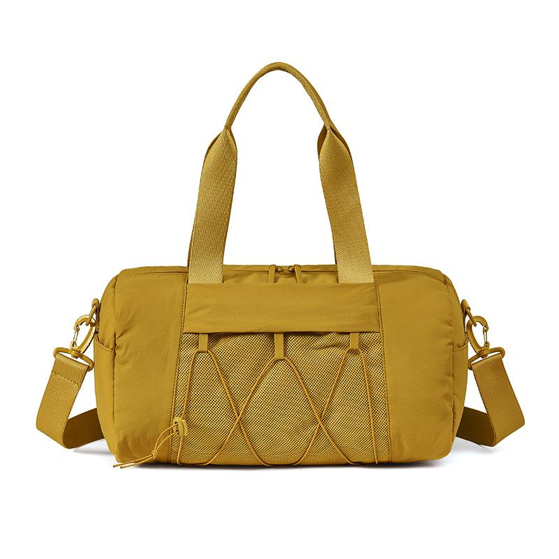 Luggage Bag Large Capacity Foldable Storage Bag Solid Color Water-Repellent Travel Bag