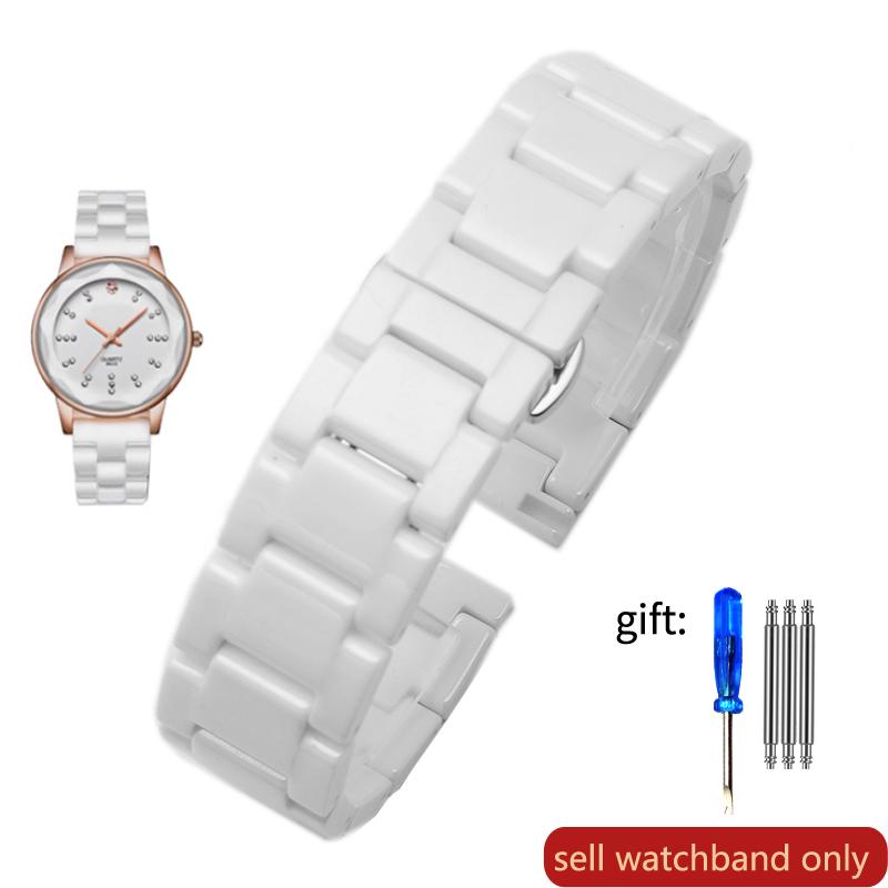 Высококачественный керамический ремешок для часов Rossini Guess Ebo Watch King Браслет из нержавеющей стали 16 18 мм