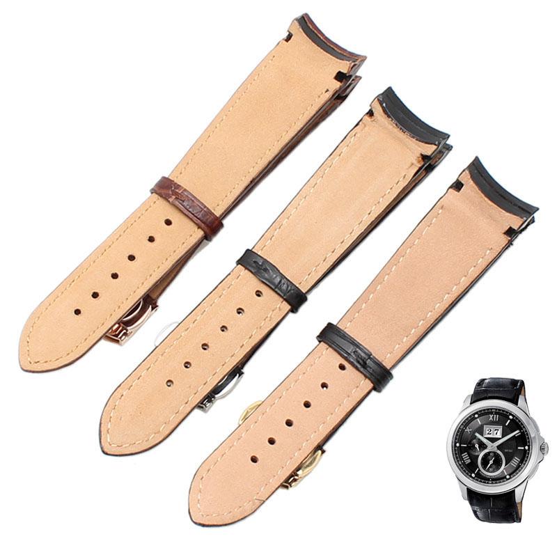 Изогнутый мужской ремешок для часов Citizen BL9002-37 05A BT0001-12E 01A Ремешок для часов из натуральной кожи с бабочкой 20 21 22 мм