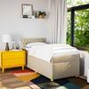 Maison Exclusive - Sommier à lattes de lit avec matelas Crème 100x200 cm Tissu