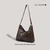 New Large-capacity Fashion Shoulder Bag Niche Locomotive Bag Retro Underarm Shoulder Oblique Span Bag Tide
