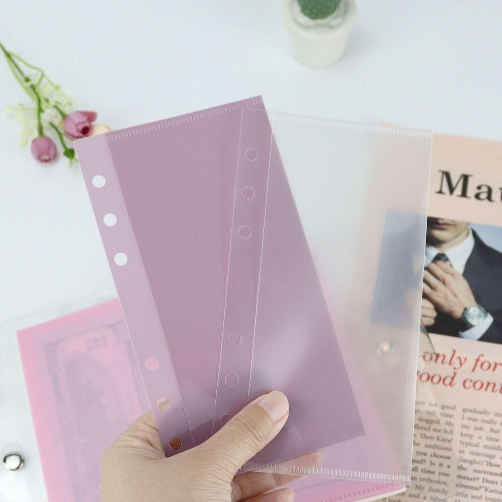 5pcs A6/A7 Binder Folders Inner Page 6 Hole Loose Leaf Inside Paper Star Chasing Supplies