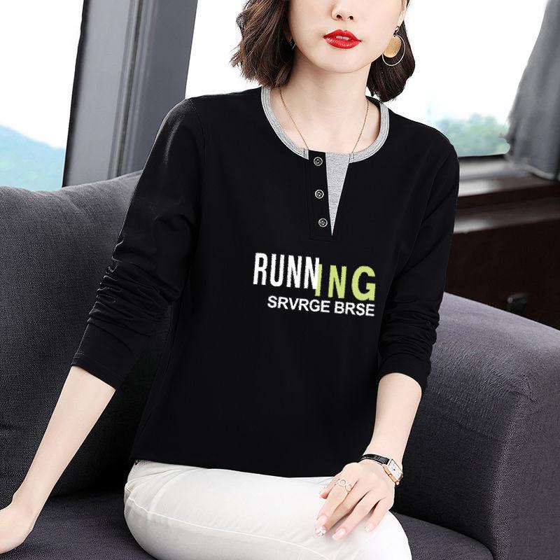 Женские модные повседневные весенне-осенние блузки и рубашки с круглым вырезом и длинными рукавами с цветочным узором и принтом