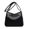 Soft Leather Women's Bag 2025 Simple High-end Fashion Mother Middle-aged Messenger Bag Niche Versatile Commuter Shoulder Bag