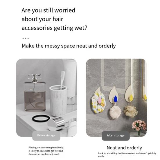 4 шт. самоклеящиеся настенные крючки вешалки для полотенец и одежды с высокой грузоподъемностью простая установка крючки для хранения в ванной и душе