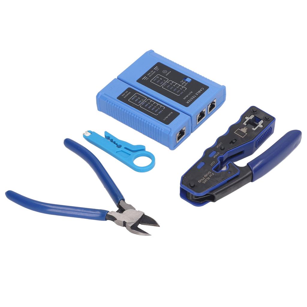 Набор инструментов для обжима RJ45 8P8C Модульные разъемы Клещи для зачистки проводов Многофункциональный инструмент для обжима