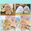 Plush Rabbit Animal Keychain Toys For Kids Bedroom Decoration Pendant Gifts