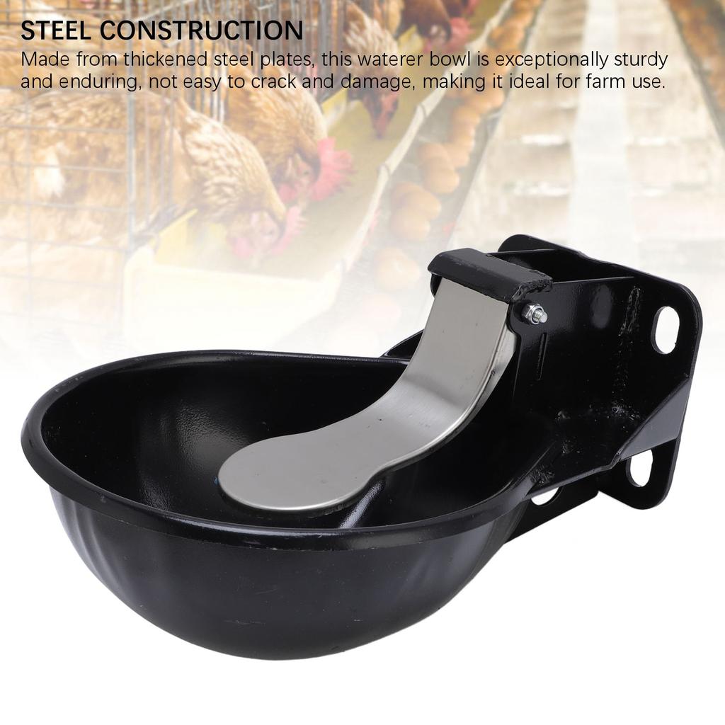 Автоматическая чаша для поения скота, утолщенная стальная чаша для поения животных, диспенсер для воды для овец и коз