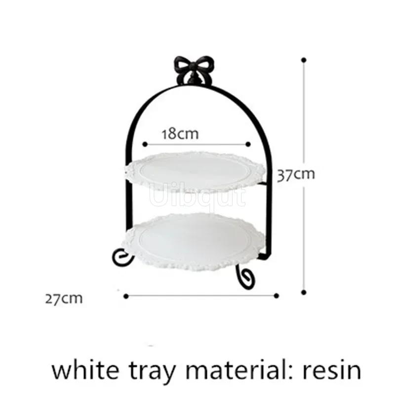 Белая подставка для десертного стола, украшение для свадьбы, двухслойная подставка для торта, золотая тарелка для украшения кондитерских изделий, 3 слоя