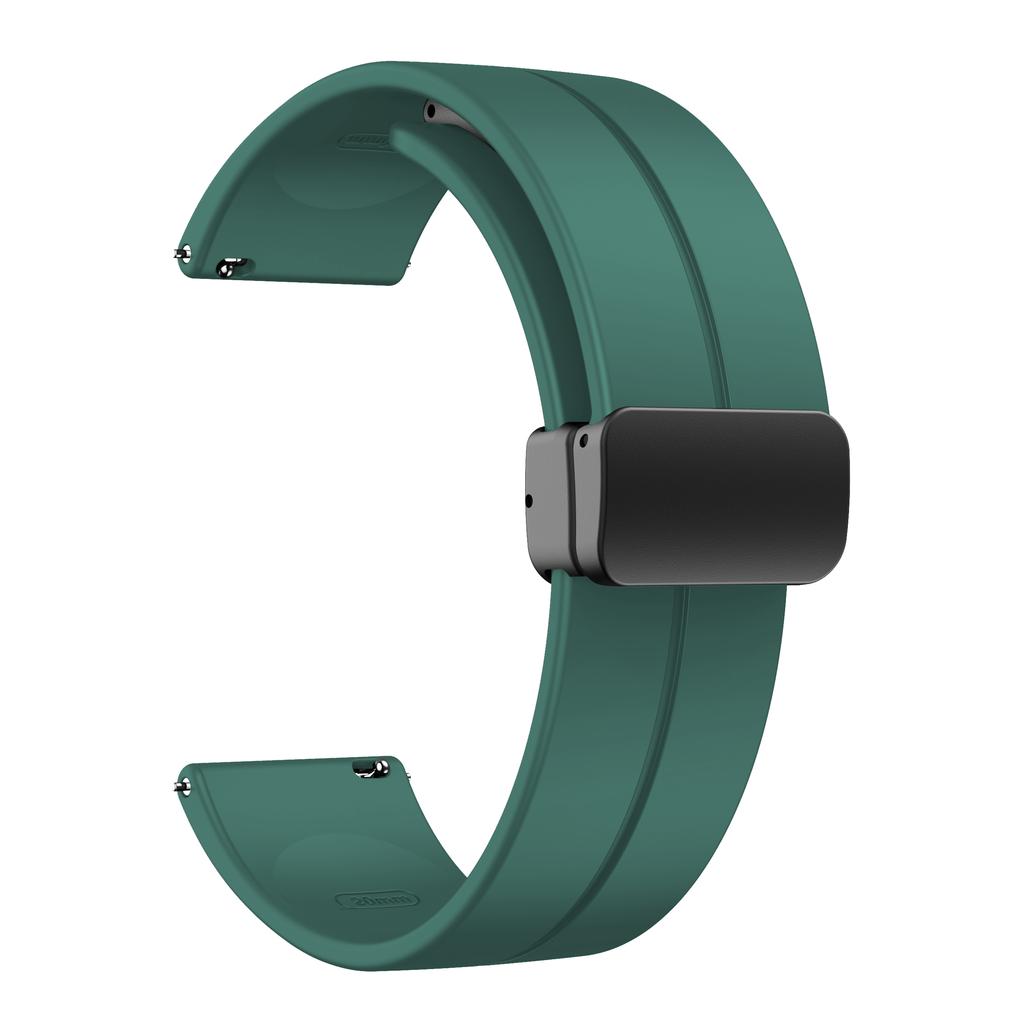 20 мм 22 мм Ремешок для Samsung Galaxy watch 4/5 pro/classic/gear s3/active 2 Спортивный Силиконовый Магнитная Пряжка Huawei GT 2 2e 3 ремешок