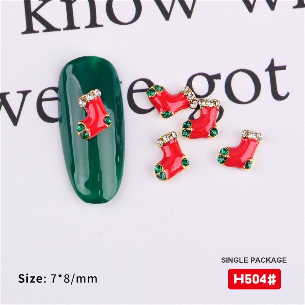 Christmas Glitter Nail Art Decorations Rhinestones Charm Nail Gems Jewelry Fake Nails Accessories Manicure Supplies Tools