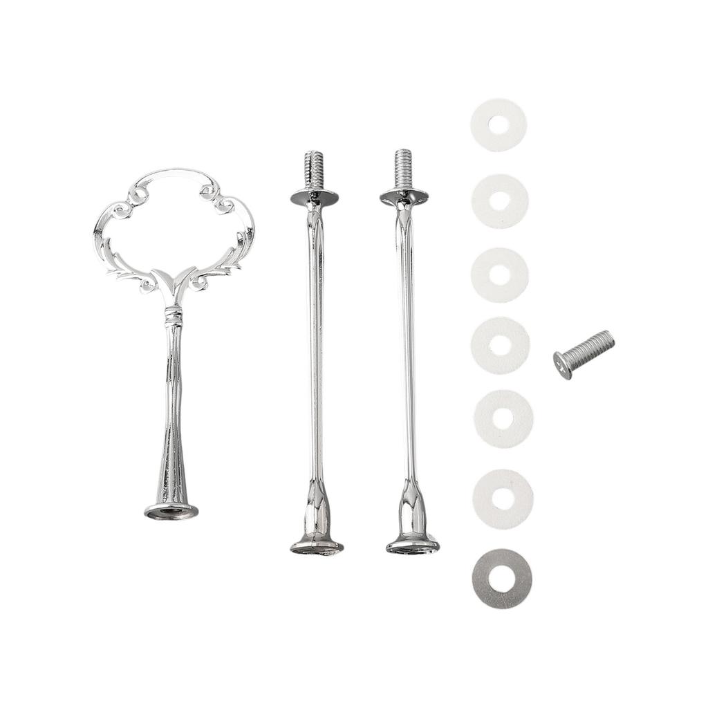 1 шт. Подставка для торта в европейском стиле, серебристая, съемная