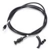 Starter Choke Cable 54017‑7502 ABS Metal Black Replacement for Kawasaki Gas Mule 3010 Trans