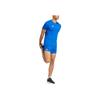 Adidas Adizero Essentials Crew Neck Logo Print Pullover Short Sleeve T-Shirt Men Tops Blue IT1469
