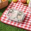 Airtight Stainless Steel Lunch Box Microwave-Safe Student Meal Plate  Office Workers
