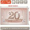 Birthday Party Backdrop Gold Polyester Banner Photo Booth Decoration 44
