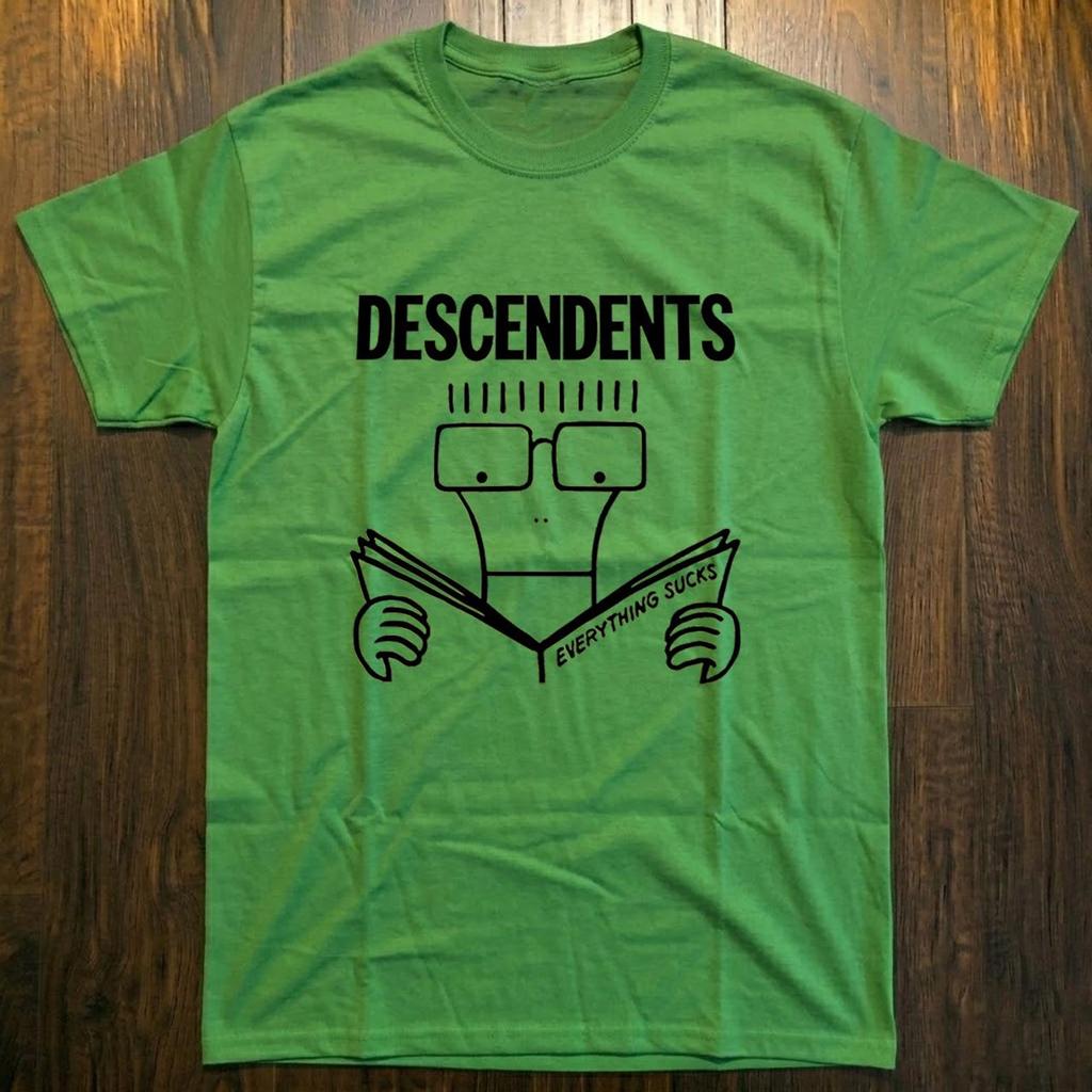 Футболка с принтом группы Descendents 'Everything Sucks', Панк-рок футболка с графикой в стиле Y2K