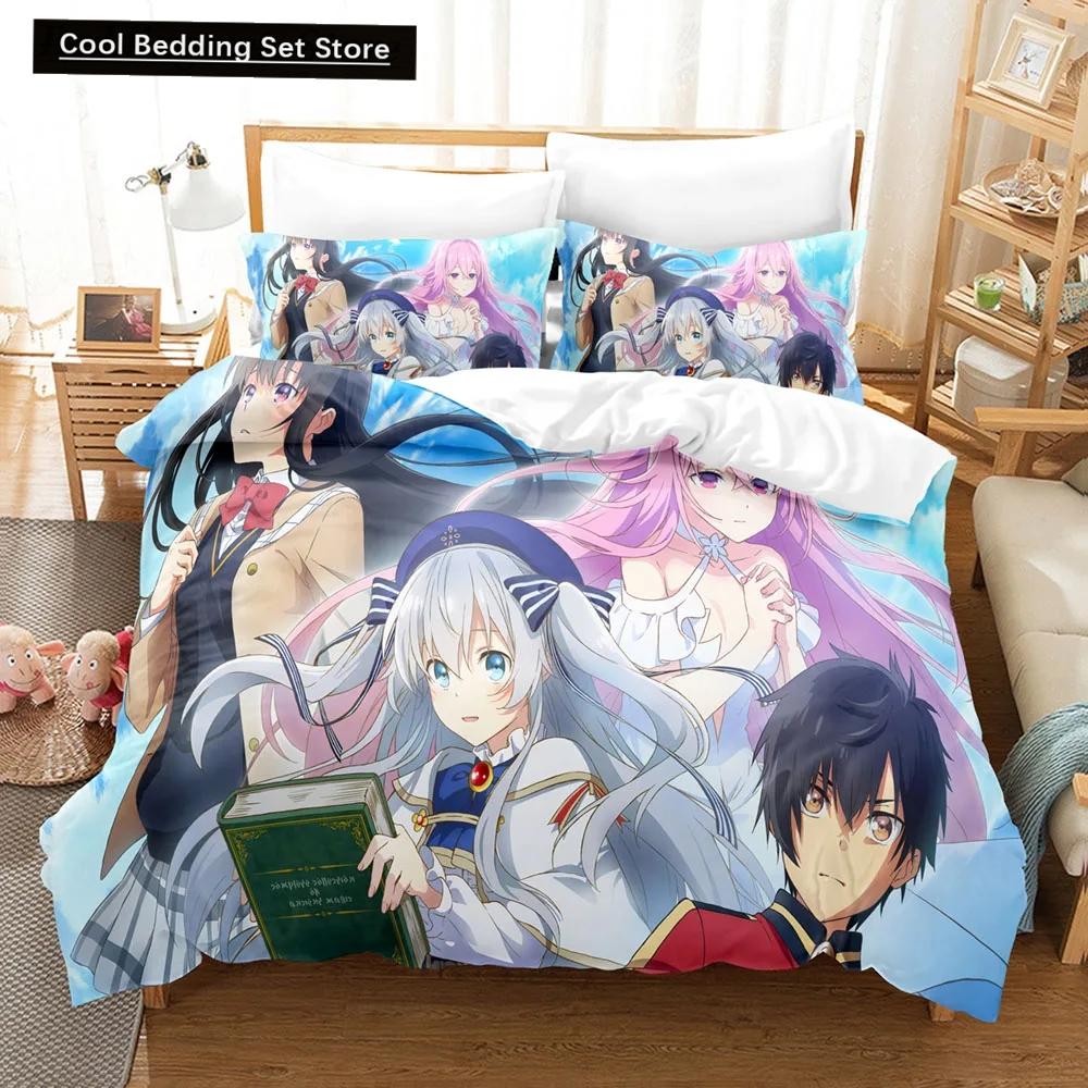 3D Anime Seirei Gensouki Bedding Set,Duvet Cover Comforter Bed Set Quilt Cover Pillowcase,King Queen Twin Size Boys Girls Adults