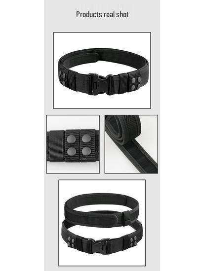Versatile Outdoor Tactical Belt: Hook & Loop Design for Mountaineering, Camping, Training - Durable Polypropylene Webbing