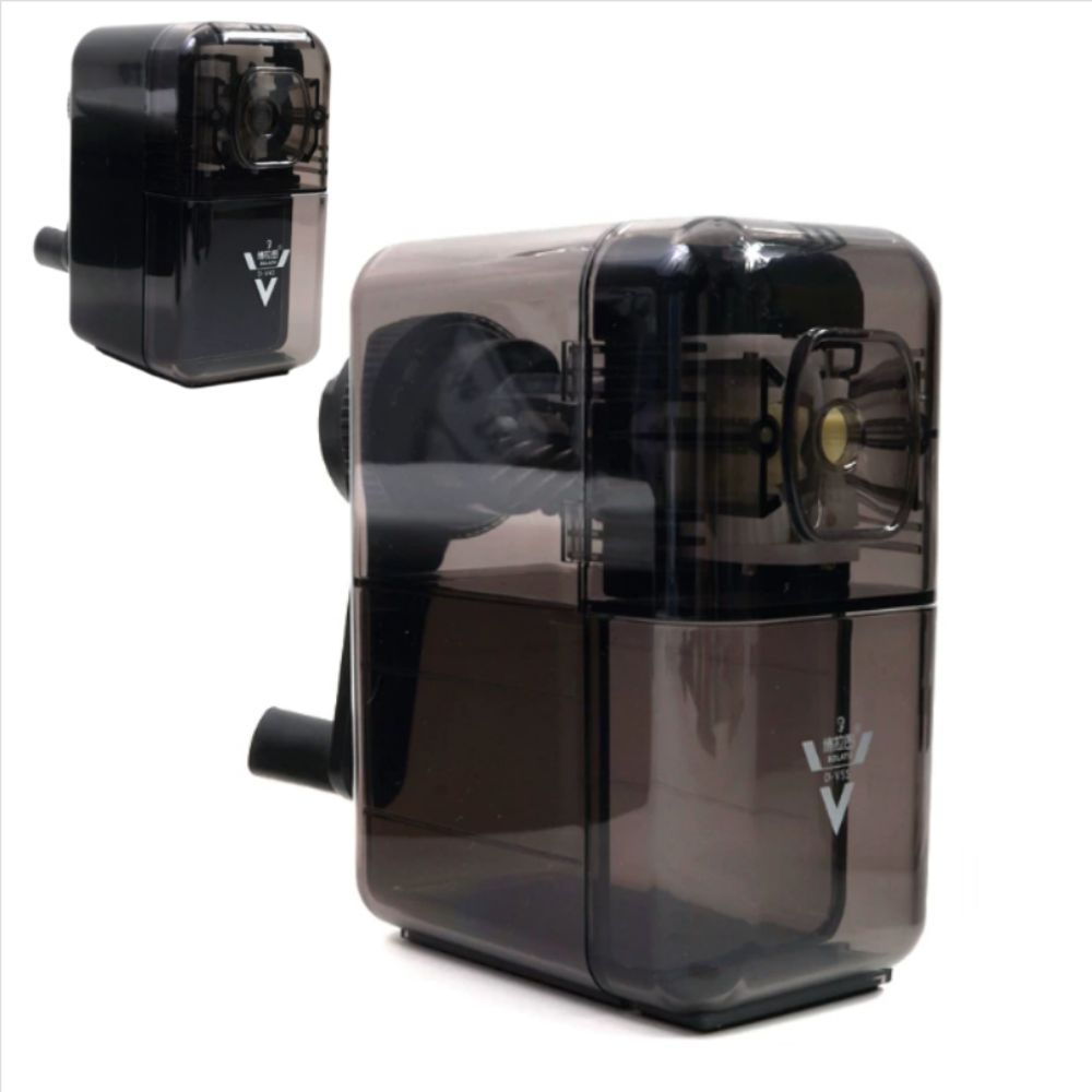 Transparent/Black Hand Crank Pencil Sharpener Adjustable Pen Sharpener School Stationery