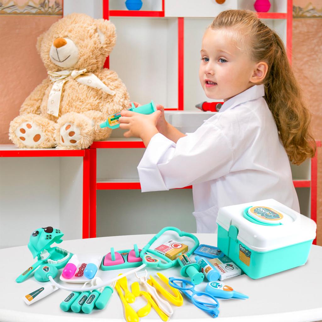 Набор игрушек «Доктор», 27 шт., игрушка «Доктор», ролевая игра, стетоскоп «Доктор» с коробкой для хранения, игра для родителей и детей, дети развивают познавательные способности для возраста 3+