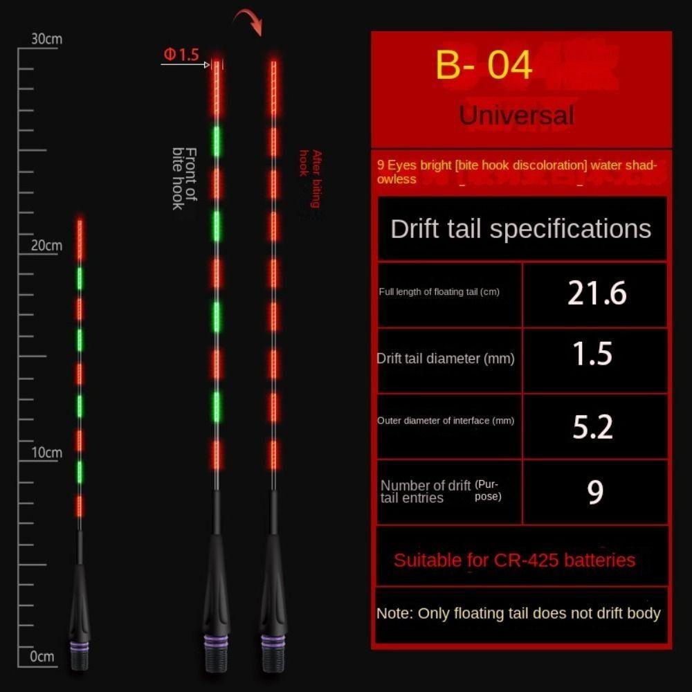 1 шт. сверхчувствительный светодиодный рыболовный умный поплавок для ночной рыбалки, светящийся поплавок для ночной рыбалки