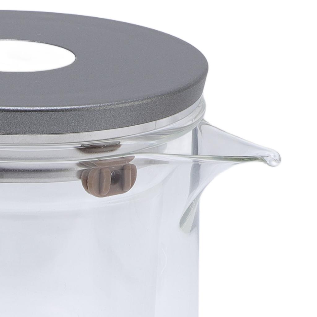 Water Separation Glass Teapot 600ml Transparent Magnetic Glass Tea Pot with Infuser and Lid