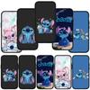 For iPhone 16 15 Xiaomi Redmi Note 13 12 11 Pro Max X 9 14 XR Samsung Galaxy A16 S24 S23 Plus Huawei OPPO Black Comics Blue Lilo Stitch Phone Case