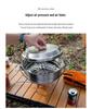 CLS 4.3L Stainless Steel Outdoor Steamer Pot - Portable for Rice, Noodles, Soup Cooking, with Steaming Basket